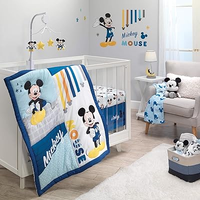 mickey mouse crib set