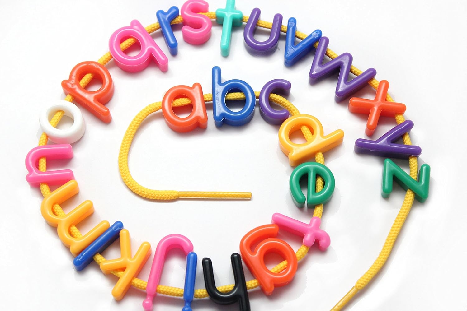 alphabet lacing beads