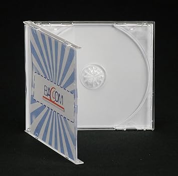 100 Cajas para 1 CD Jewel Slim, Transparente, 5 mm: Amazon.es: Electrónica