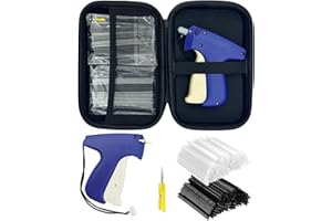 HOBANGA 4323 Pcs Quick Clothing Fixer Fine Stitch Gun, Sewing Gun for Clothes Sewing Quilting Hemming Mini Stitch Tagging Gun with 2 Finest Needles 2160 Black 2160 White Tiny Fasteners, Case