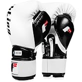Fighting Sports S2 Gel Power Training Gloves, White/Black, 16 oz