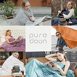 puredown® Soft Feather Down Throw Blanket
