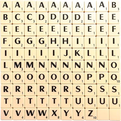 Trimming Shop Ivory Plastic Letter Tiles Black Numbers Crafts Scrapbooking Game