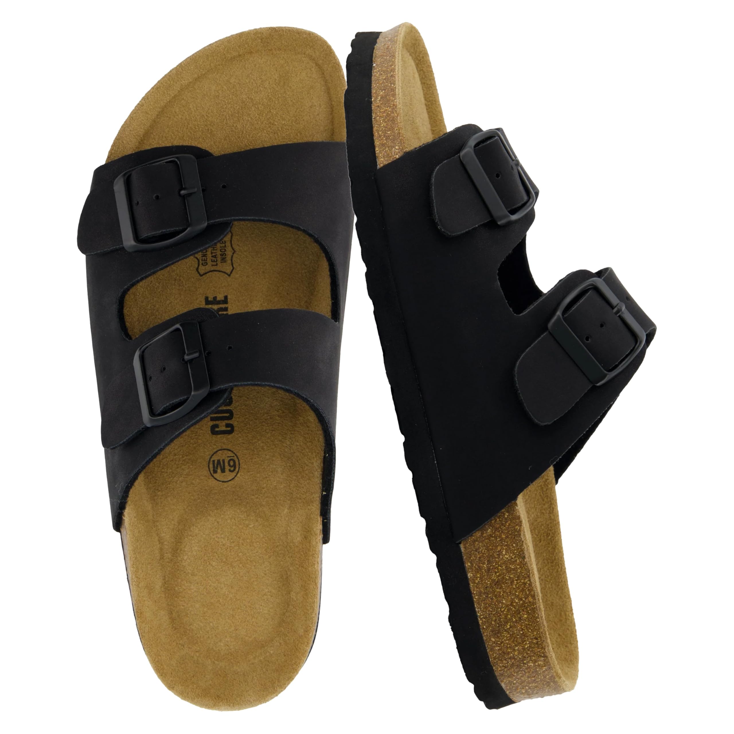 CUSHIONAIRE Lane Cork Footbed Sandals for Women