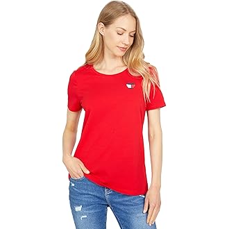 Tommy Hilfiger 汤米·希尔费格 女式圆领标志 T 恤