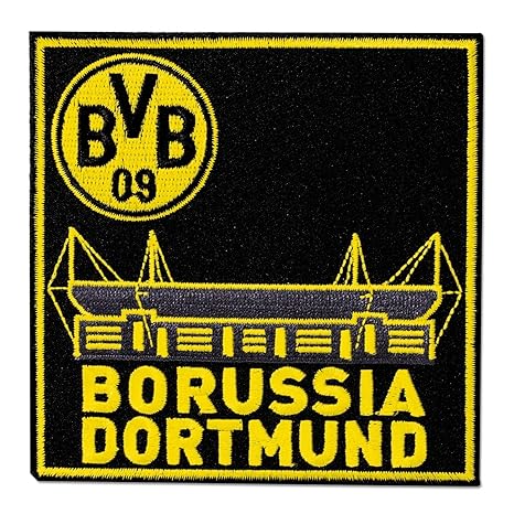 Borussia Dortmund Aufnäher, Patch, Aufbügler Stadion BVB 09 - Plus Lesezeichen I Love Dortmund