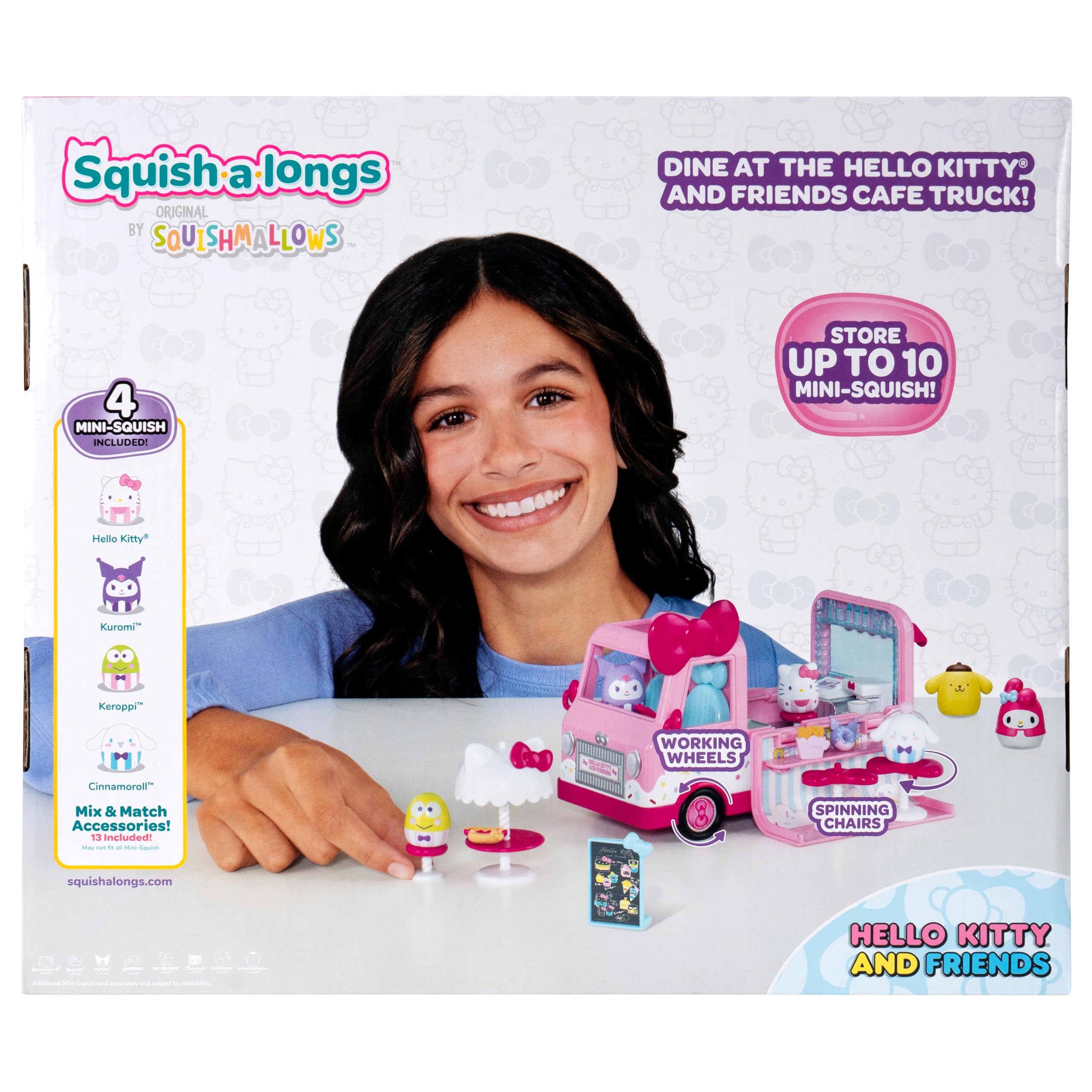 Squish-a-longs Hello Kitty and Friends Hello Kitty Cafe Truck Playset
