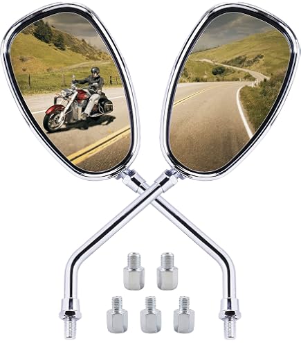 Amazon.com: Emgo Unbiversal Rectangular Mirror - Live to Ride