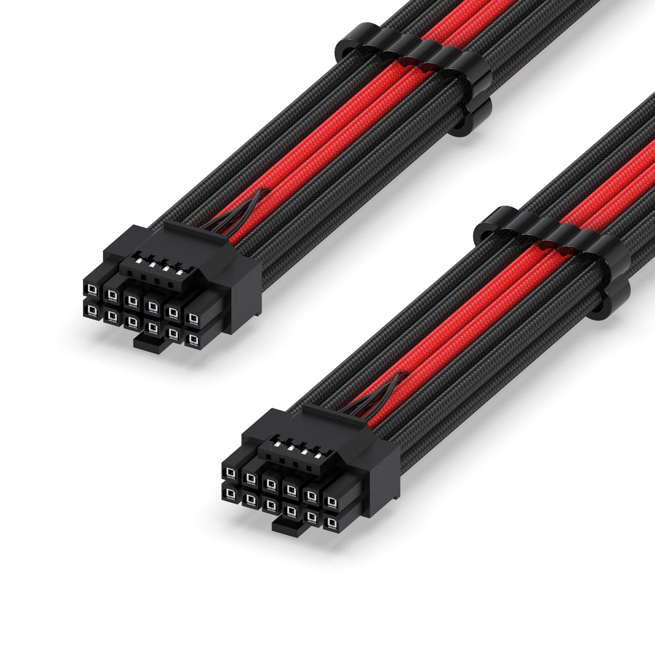 Photo 1 of EZDIY-FAB 16AWG PCI-e 5.0 12VHPWR PSU Sleeved Cable, 600W 12+4 Pin Male to 12+4 Pin Male Cable for RTX 3090Ti/4070Ti/4080/4090, 60cm/23.62in-Black Grey