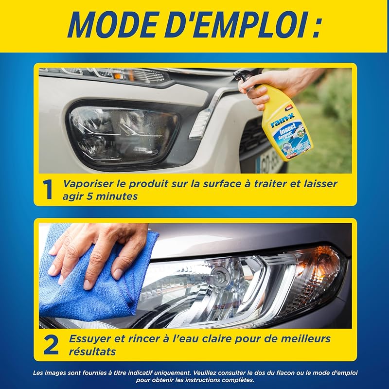 Anti-Insectes & Nettoyant Fientes d'Oiseaux pour Voiture - 500 ml