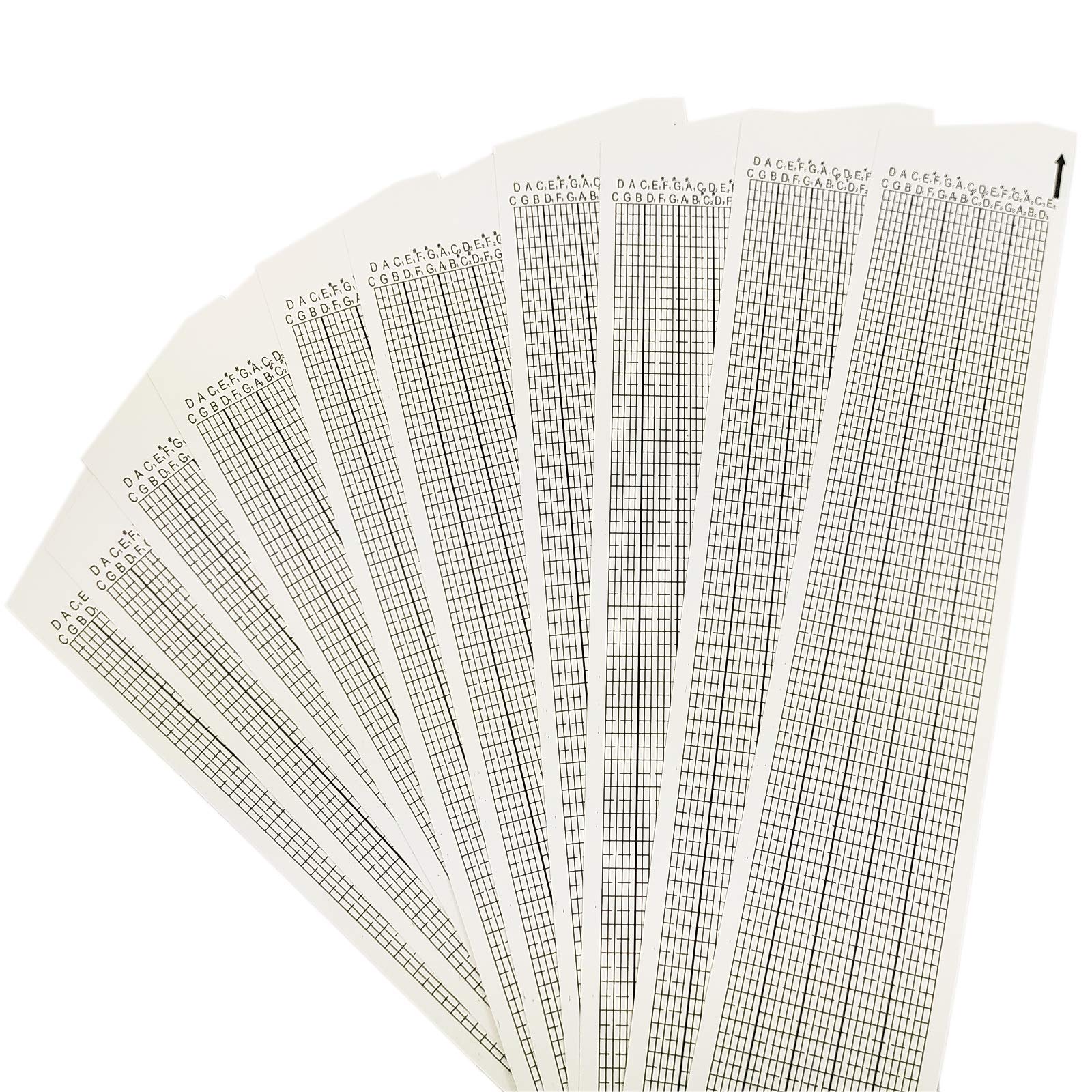 Wingostore 30 Note Blank Strips Music Box Refill Paper 10 Pcs