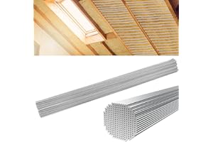 U0U 100 Pcs 16 Inch Insulation Support Wire,Metal Insulated Support Rods,Stainless Steel Metal Insulated Wire for Attic,Garage,Basement Insulation,Ceiling Insulation (100, 16inch)