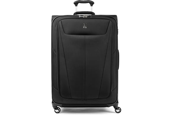 Travelpro Maxlite 5 Softside Expandable Luggage with 4 Spinner Wheels, Lightweight Suitcase, Men and Women, Black, Checked-La