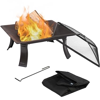Sunnydaze Square Portable Campfire On The Go #wood #burning #fire #pit #kits Sunnydaze Square Portable Campfire On The Go