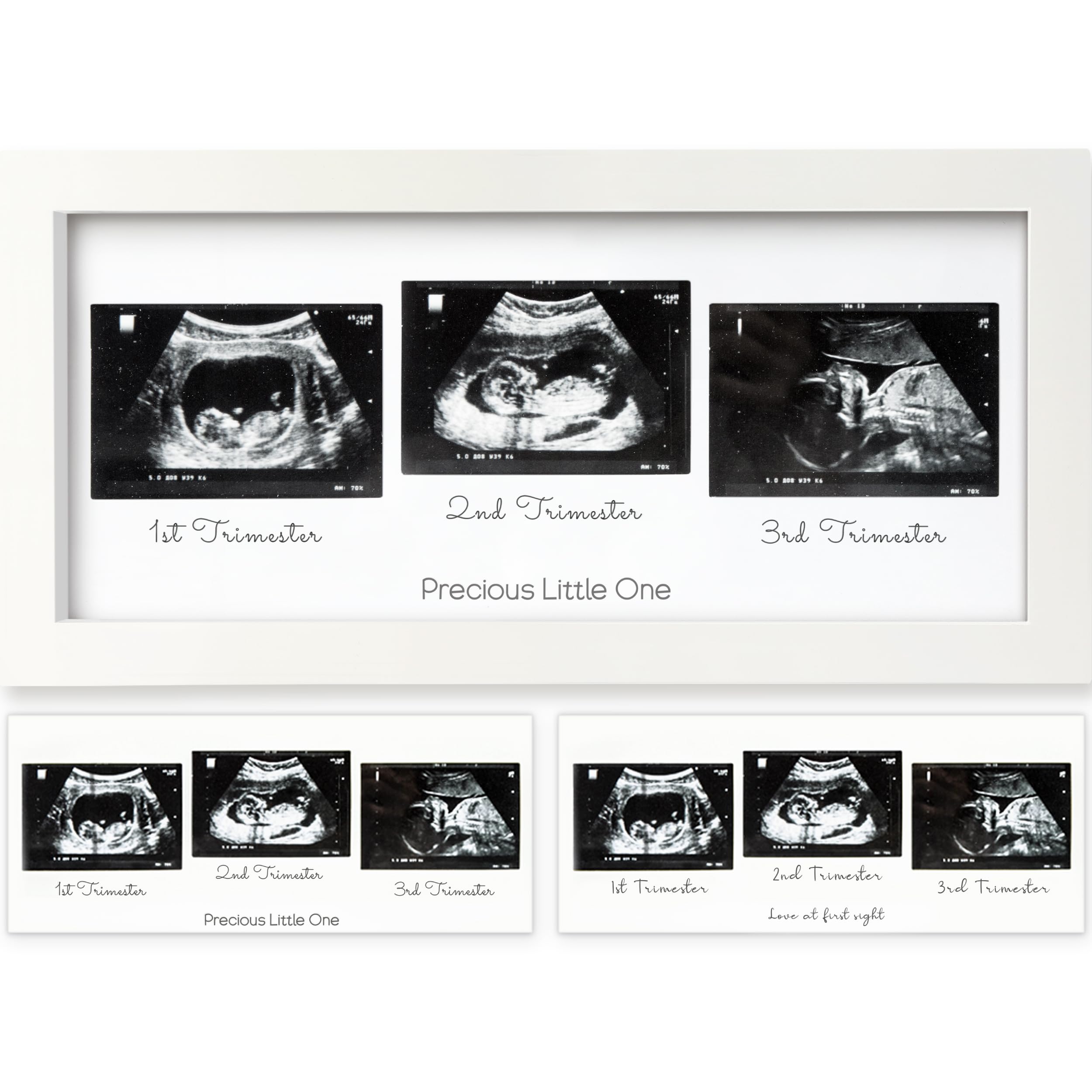 Photo 1 of *MAJOR DAMAGE*
KeaBabies Baby Sonogram Picture Frames - Trio Ultrasound Picture Frames, First Time Mom Gift, Cute Pregnancy Reveal Photo Frame, Baby Gender Reveal Gift, Newborn Nursery Decor (Alpine White)