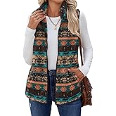 Zeagoo Vest For Women Sleeveless Sherpa Fleece Jackets Lightweight Zip Up Fall Winter Coats With Pockets
