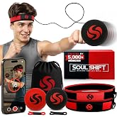 Soul Shift - Boxing Reflex Ball &ndash; Dual Competition Set | 2 Adjustable Headbands + 2 Training Balls + App Included | Speed, Agility &amp; Hand-Eye Coordination | MMA Training Equipment