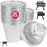 BAC608 Grease Liner for Traeger Timberline/Ironwood/Flatrock/Woodridge Pro | For Traeger timberline/XL, lronwood/XL, Woodridge/Pro/Elite accessories, 6" heatproof aluminum foil Grease Bucket Liner 30PCS