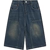 Vamtac Streetwear Baggy Jorts Mens Y2k Denim Shorts Vintage Washed Wide Leg Jeans Short Casual Summer Trendy Outfits