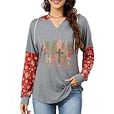 Quatrefox Womens Hoodies V Neck Sweatshirts Long Sleeve Pullover Casual Fall Teen Girls Preppy Clothes 2025 Trendy