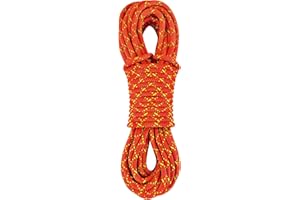 ZEPSEON 8mm Accessory Cord Prusik Cord (5/16in) 10M(32ft) Rock Climbing Accessories CE/UIAA Double Braid Pre Cut Nylon Cord High Tensile Strength for Mountain Tree Climbing, Canyoneering, Rescue