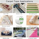 BOMEI PACK White Heavy Duty Double Sided Carpet Tape 72mm x 25m - Extra Sticky view 4