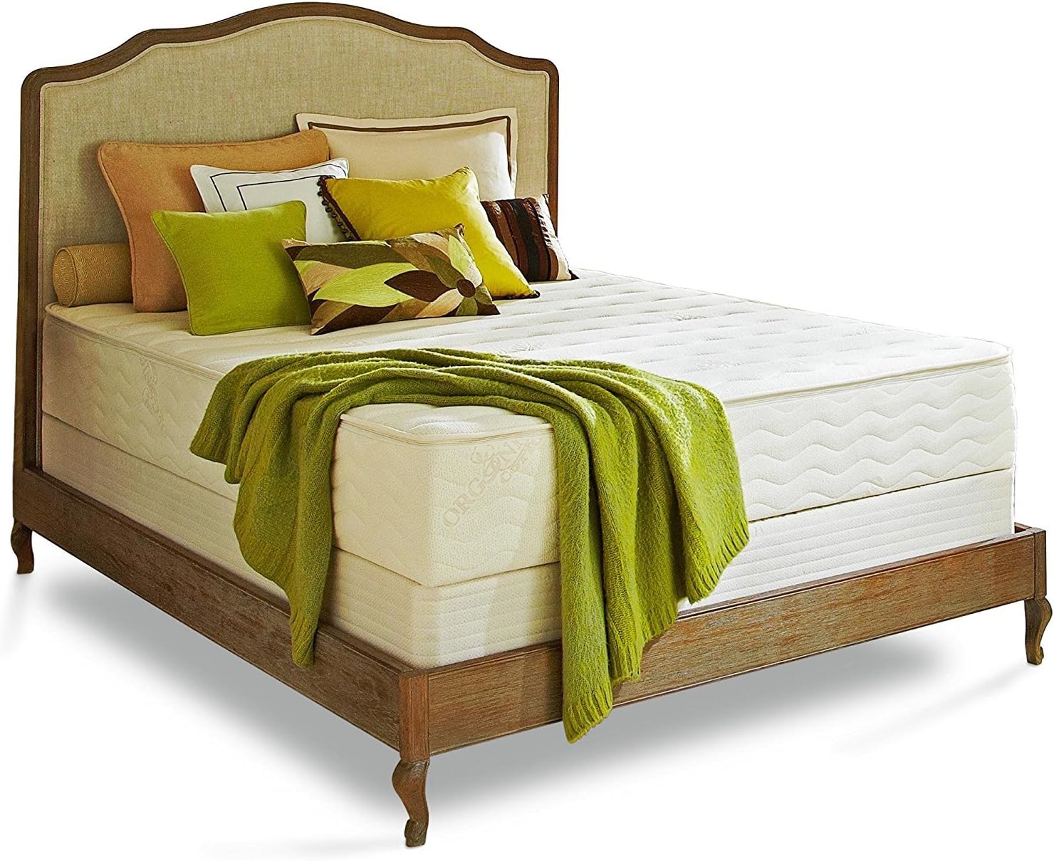 PlushBeds 9" Medium-Firm Botanical Bliss Organic Latex Mattress - Split King