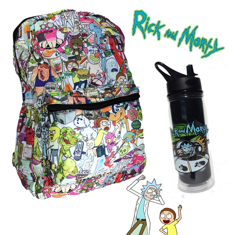 Mochila Personajes con Botella