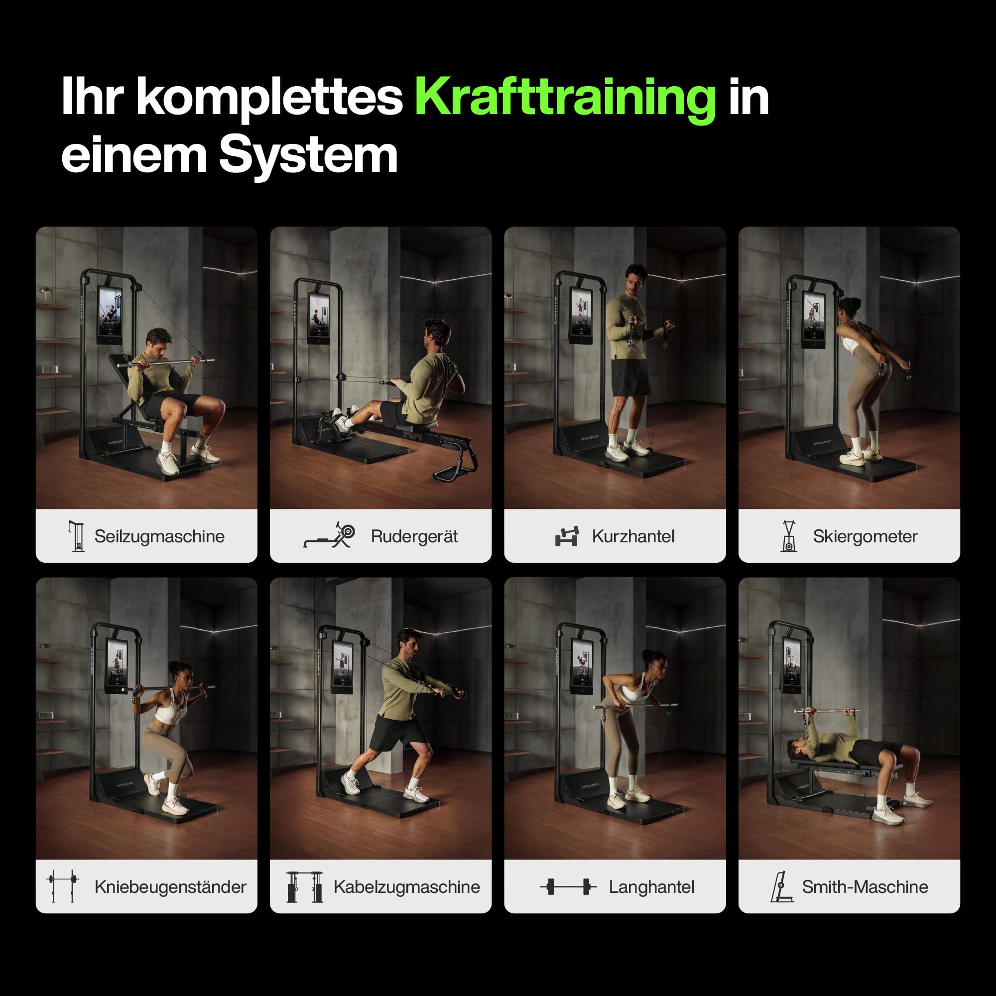 Speediance Gym Monster 2 Smart Home Gym, Upgraded AI-Powered Home Workout Maschine, Multifunktionale Smith Maschine, Ganzkörper-Krafttraining Fitnessgeräte, All-in-One Workout (GM2 Works Plus) 7
