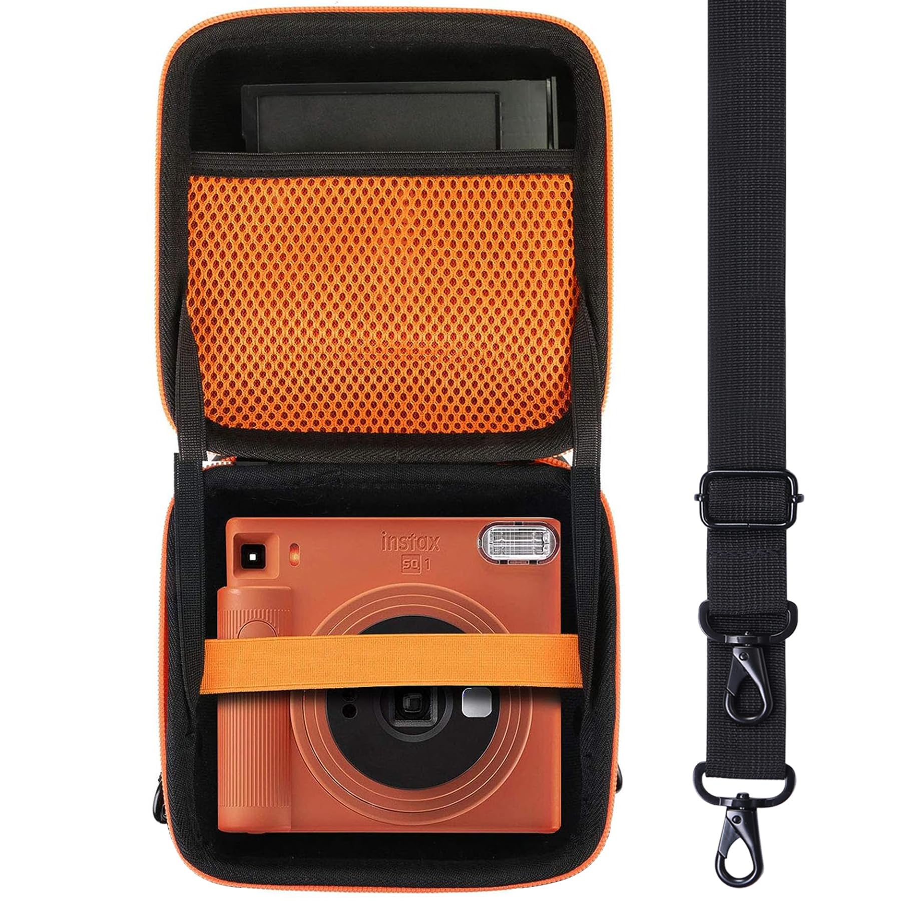 Aenllosi Hard Travel Case for Fujifilm instax SQ40/instax Square SQ1 Instant Camera (Only Case,Orange)