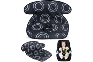 LITTOBEBE Piddle Pad, Car Seat Potty Training Protector, 2 Packs Waterproof Car Seat Cover with Anti-Slip Backing, Machine Washable Liner for Baby Toddler Carseat, Stroller (Black, 2PC)