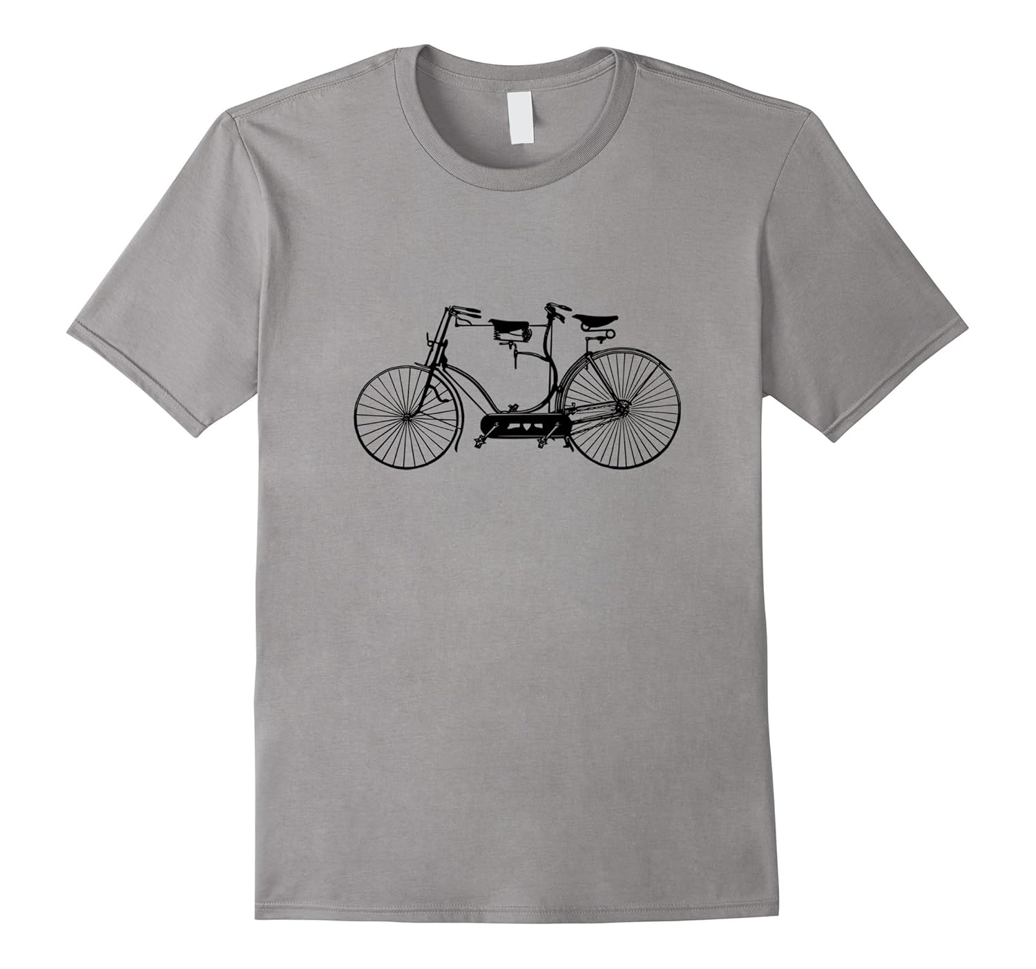 Antique Tandem Bike T-Shirt || Bicycle Built for Two-Rose