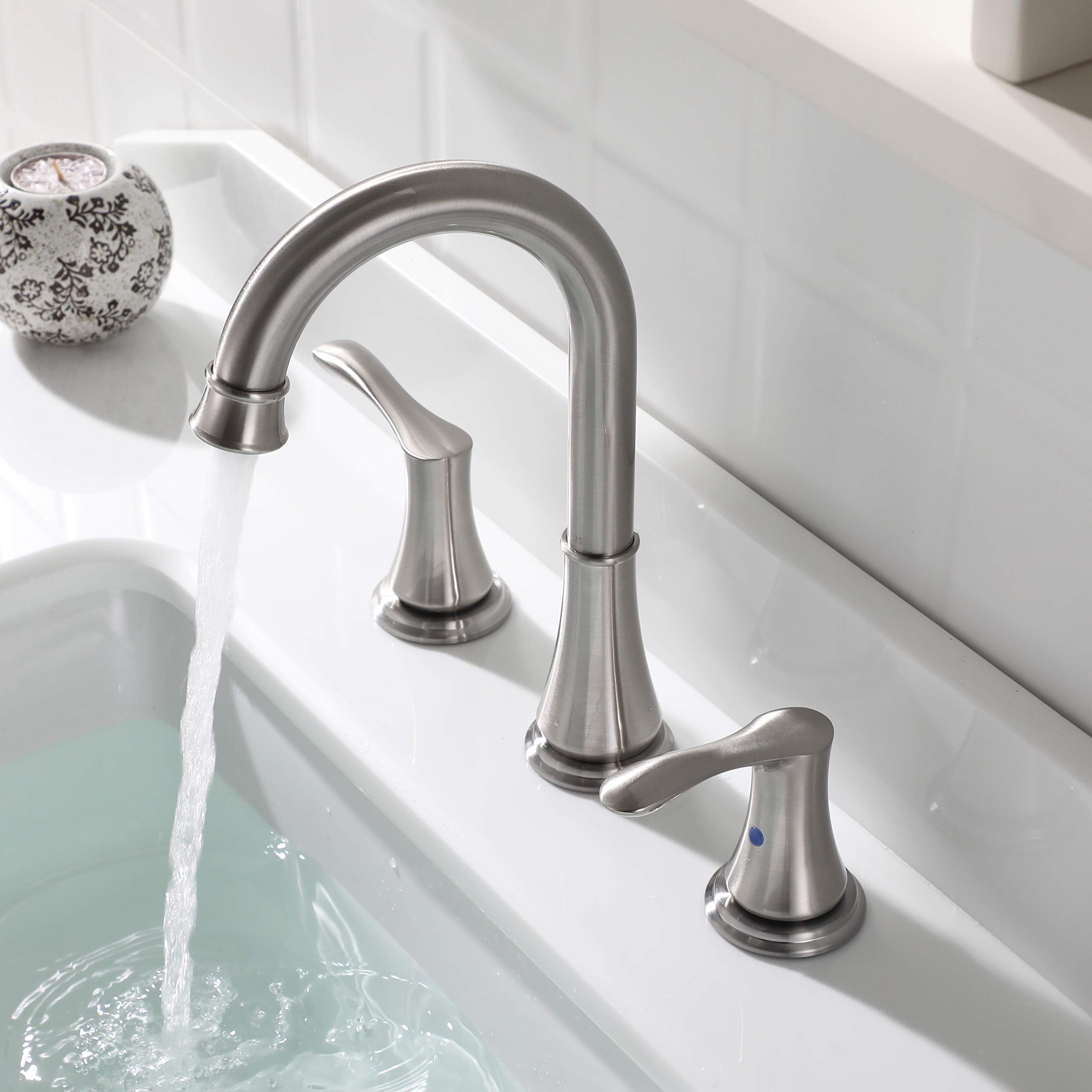 Galleon PARLOS Widespread Double Handles Bathroom Faucet With Pop Up