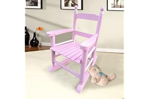 YiaFurio Kids Rocking Chair Wood Kids' Rocking Chairs Outdoor Childs/Toddler/Childrens Porch Rocker Chair Accent Rocker for Ages 2-8 Living Room,Bedroom,Balconies, Porches,Children's Rooms