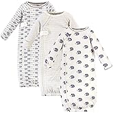 Touched by Nature baby-girls Organic Cotton Zipper Gowns