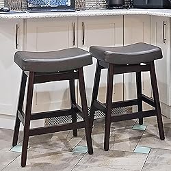 Cozyman Bar Stools Set of 3, Barstools with Sturdy