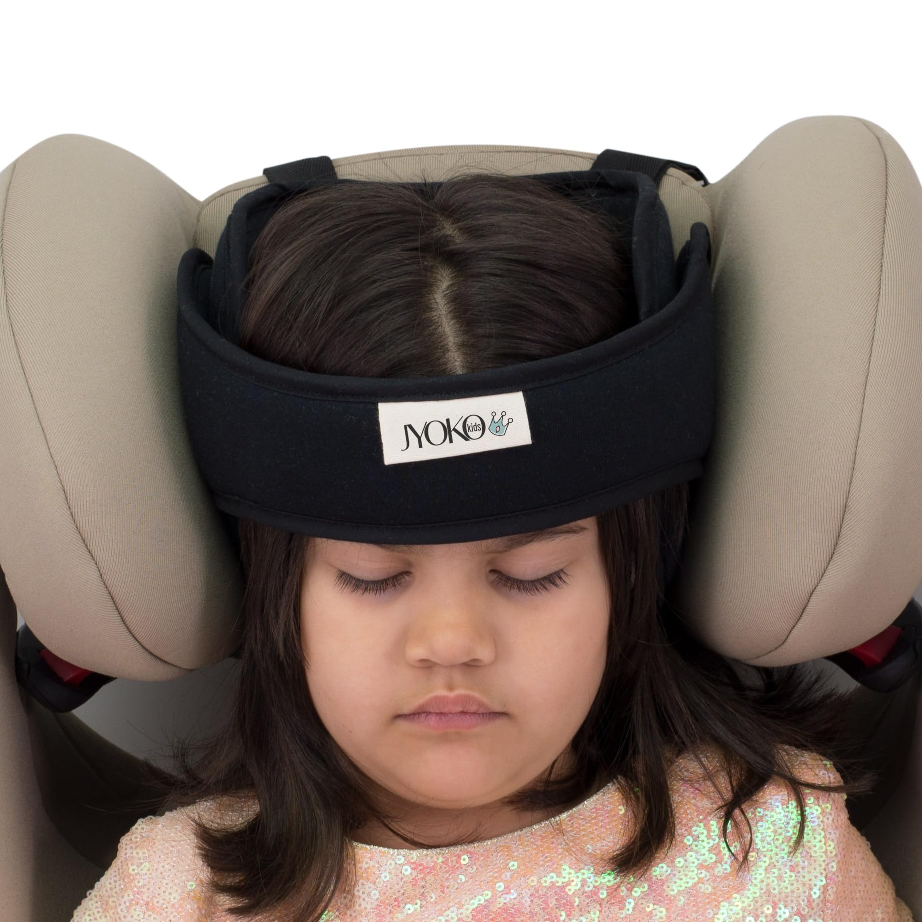 JYOKO Kids Head Support for Car Seats and Strollers (Black Series)