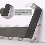 WEBI Over The Door Hook 6-Hook Hanger Stainless Steel Silver 39x11.5x8 cm view 6