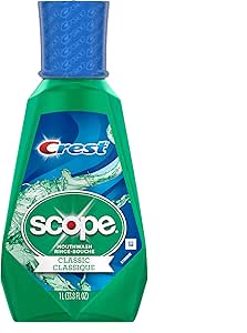 Crest Scope Classic Mouthwash, Original Formula, 1 L