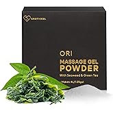 Japanese Nuru Massage Gel Powder 100g | Formulated with Natural Seaweed & Green Tea | Made in Japan | Paraben, & Glycerine Free | Fragrance-Free | Makes 2.64 gal/ 10L | Vegan | Ori