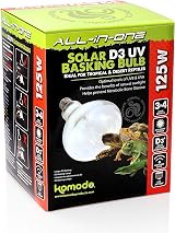 Komodo Solar D3 UV Basking Bulb 125W for Desert & Tropical Reptile Habitats view 2