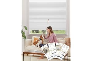Kincmo Motorized Cellular Shades, Custom Motorized Blinds with Remote, Cordless Smart Electric Honeycomb Blinds Work with App