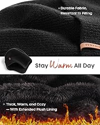 FURTALK Winter Beanie Hats with Earflap for Men
