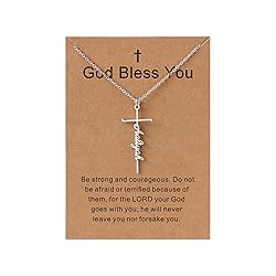Lcherry Kaylee Name Cross Necklace Personalized