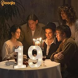 Pooqla Decorative Led Light Up Number