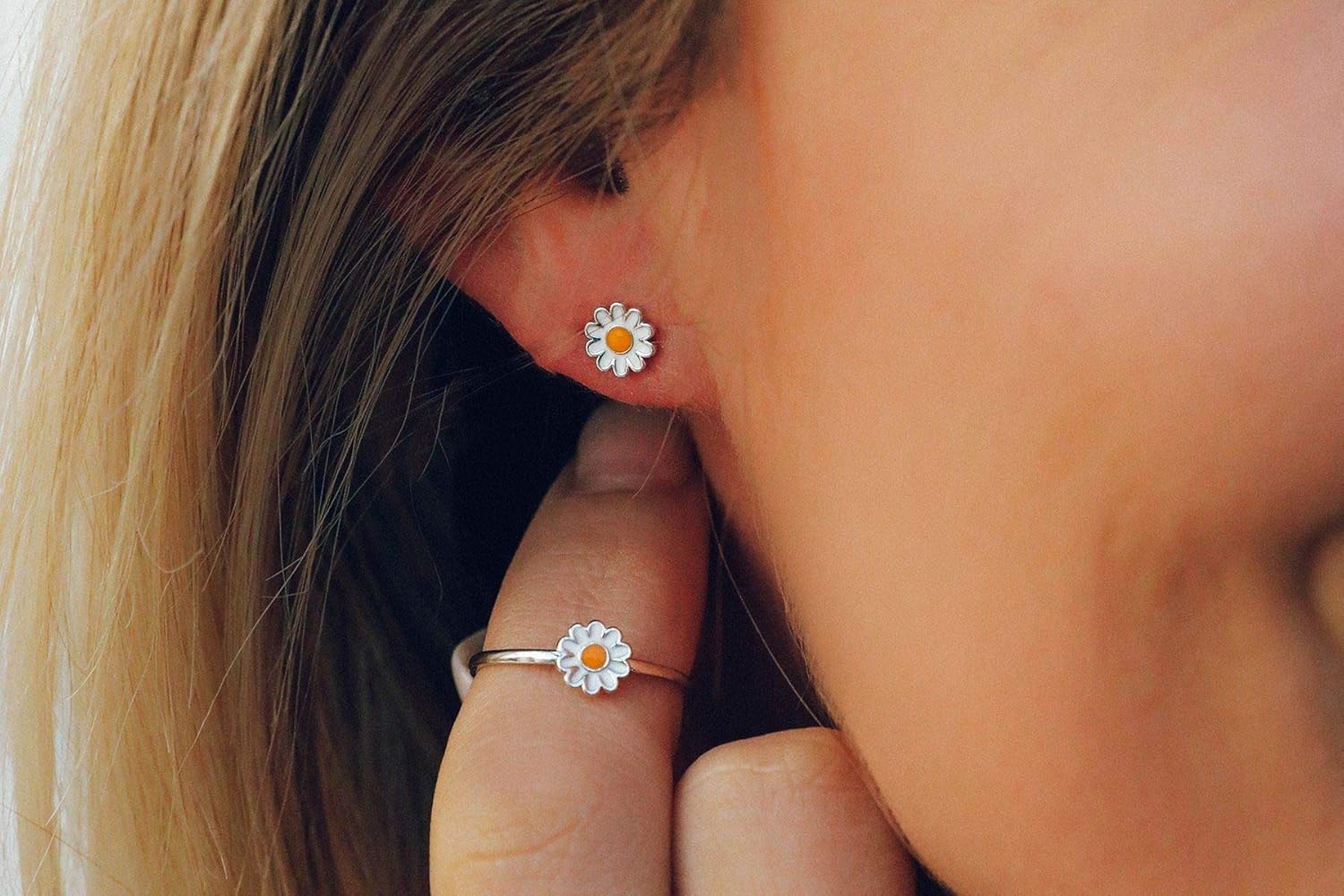 Pura Vida Silver Daisy Ring .925 Sterling Silver Ring, 5-9|