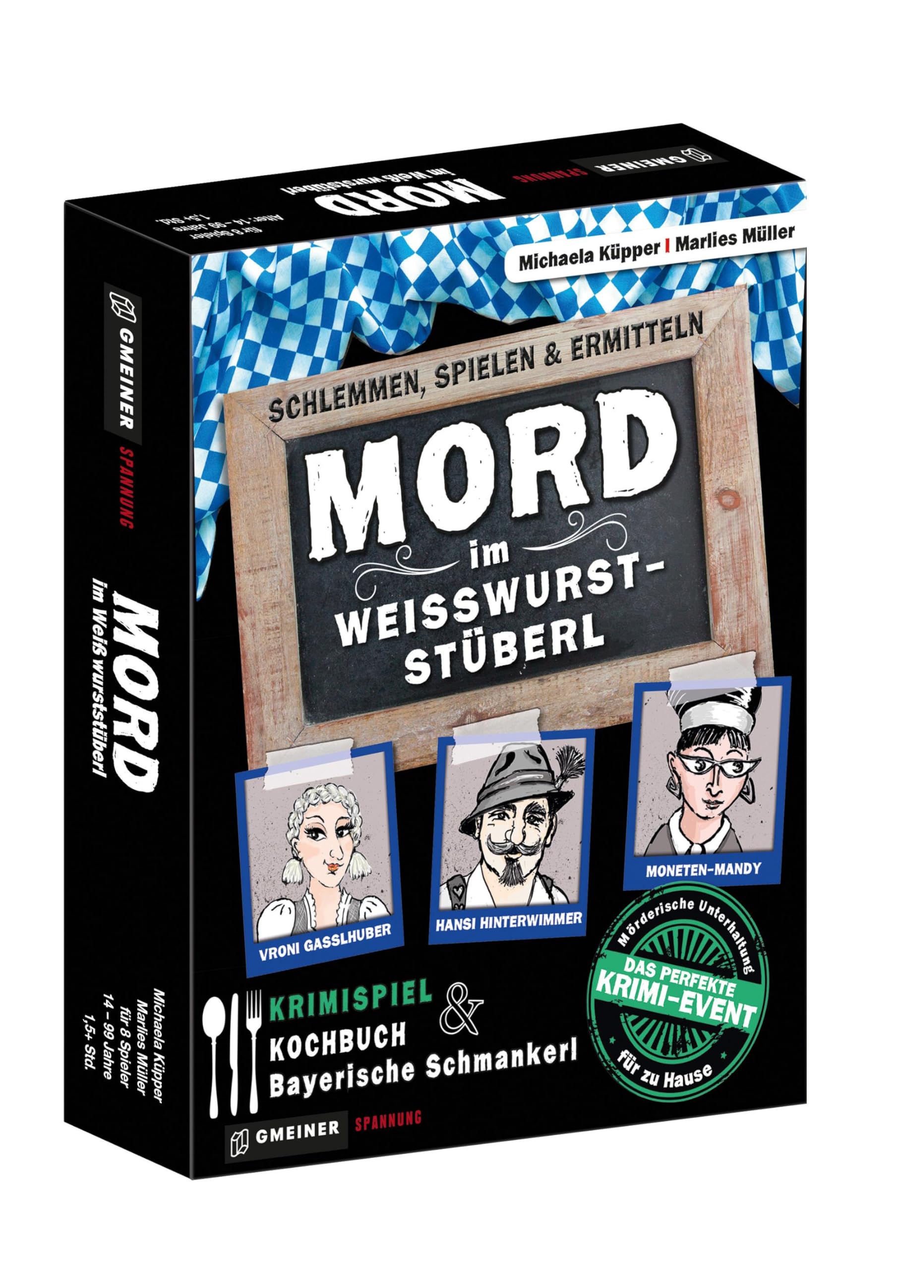 Unbekannt Gmeiner Verlag 581611 Mord Im WeißwursTSTüberl Card Game: Feast, Play & Investigate (Crime Games in GMEINER-Verlag)