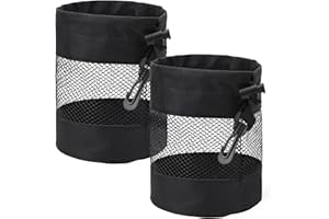 JJUNW 2 Pcs Golf Balls Storage Bag, Nylon Mesh Golf Ball Bags, Golf Pouch Bags Drawstring, Golf Bag Organizer Golf Shag Bag Golf Bag Organizer for Storing Golf Balls