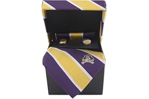 ZEP-PRO NCAA Alabama Crimson Tide Mens Woven Silk Repp Stripe Collegiate Logo Neckwear Box Set 1