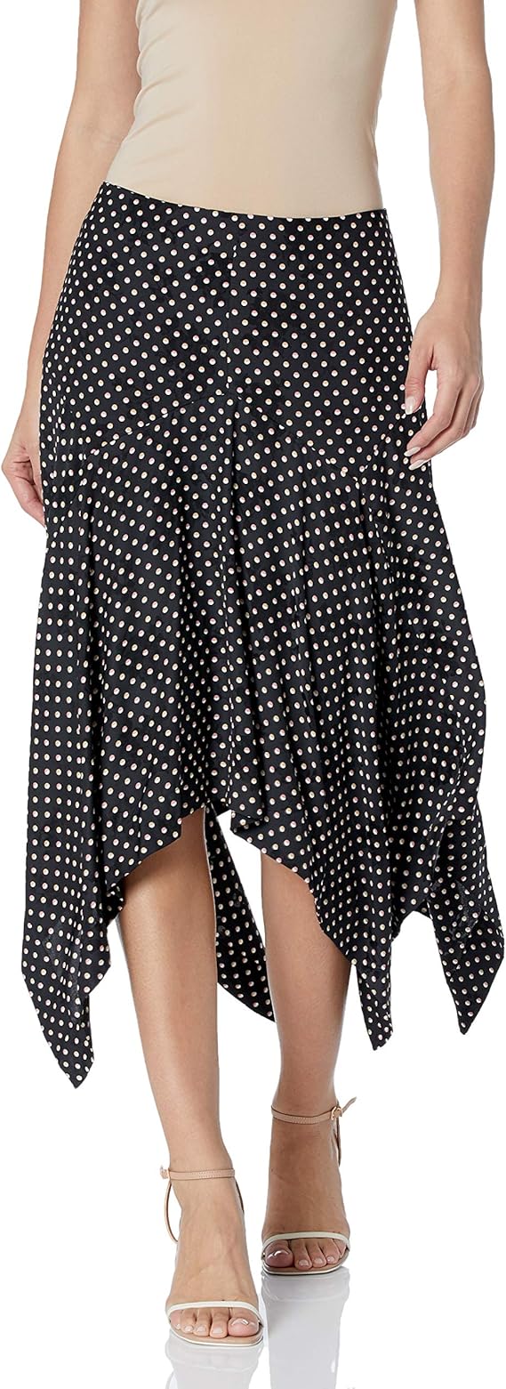 BCBGMAXAZRIA Women's Midi Business Casual Skirt, Black